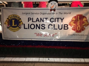 Lions Club Representing At The 2016 Plant City Christmas Parade