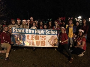 PCHS Leos At The 2016 Plant City Christmas Parade