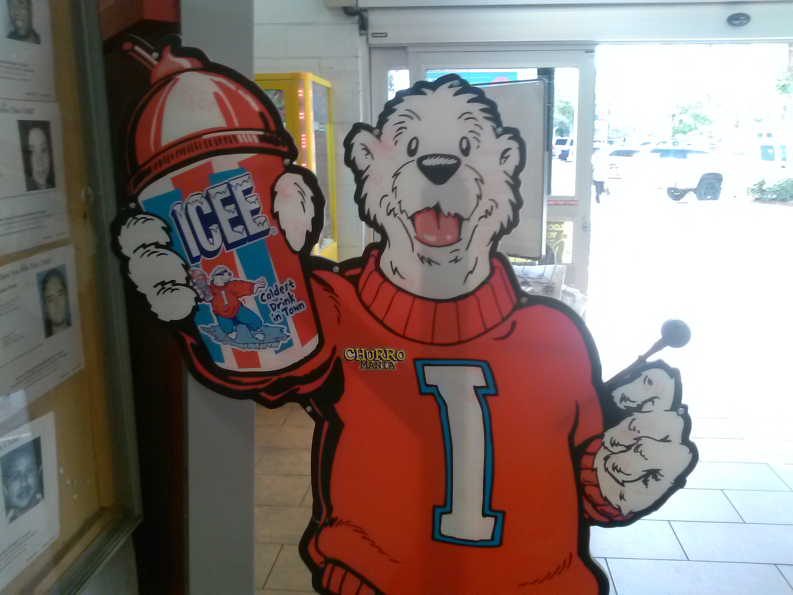 Dixieland Gavel Asks The Icee Bear For Directions Back Home