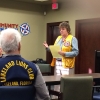 Lion Verna Addressing Lakeland Lions Club About Gabriel Brannan