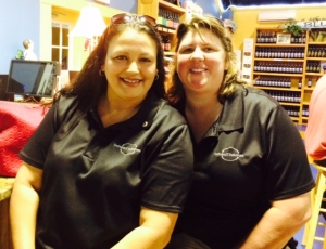 Lion Alice with Kim Bullard At Keel & Curley For The "Save The Winery" Event